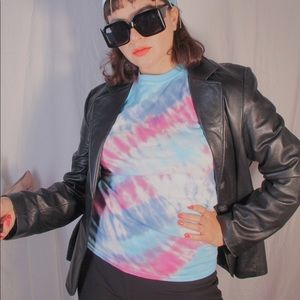 Blue Purple Tie Dye T-shirt
